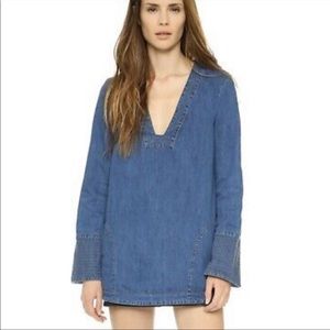 Free People Dreaming of Denim Tunic